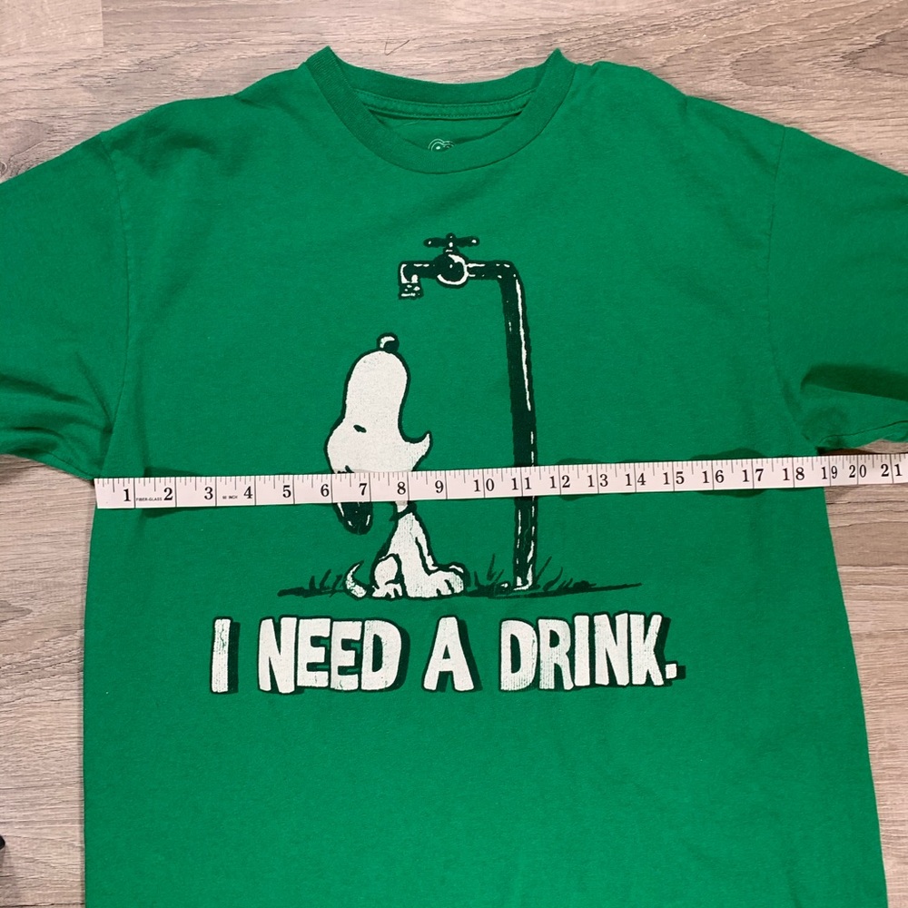 Peanuts unisex green shirt - Picture 4 of 6
